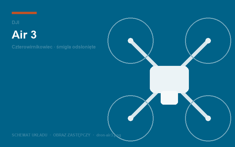 Schemat układu konstrukcyjnego: DJI Air 3